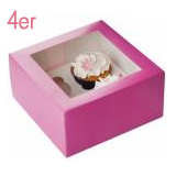 Cupcake-Boxen für Muffins 4er