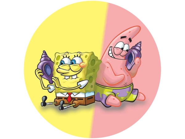 Tortenaufleger Spongebob und Patrick 2, rund 20cm