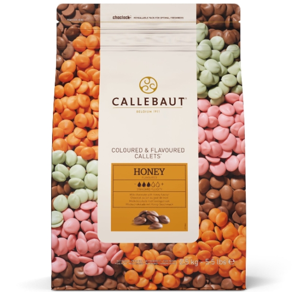 Callebaut Schokodrops Honig Kuvertüre Callets 2,5 kg