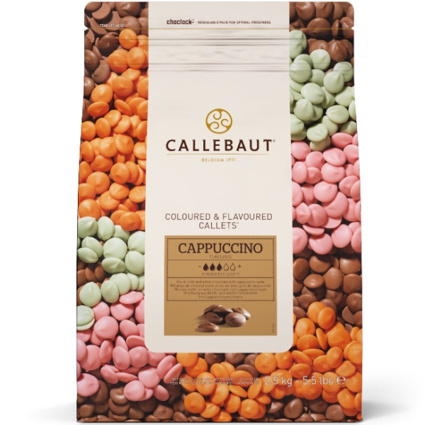 Callebaut Schokodrops Cappucino Kuvertüre Callets 2,5 kg
