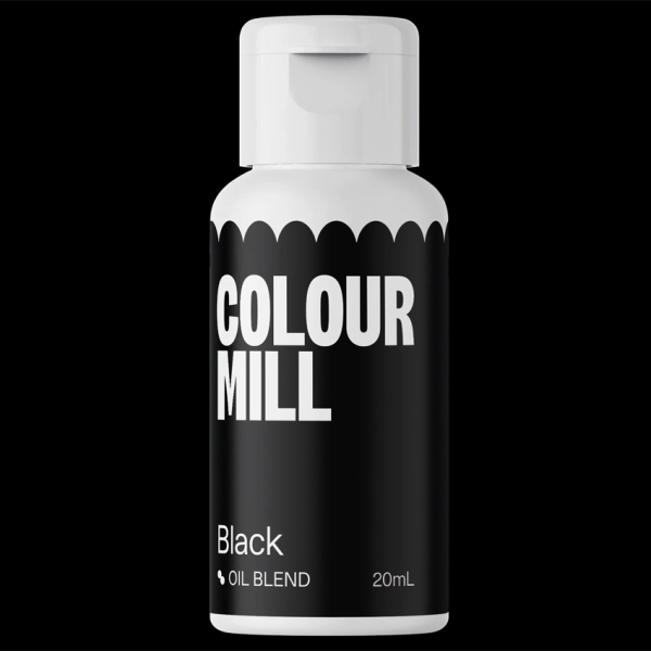 Colour Mill Lebensmittelfarbe Schwarz 20 ml fettlöslich