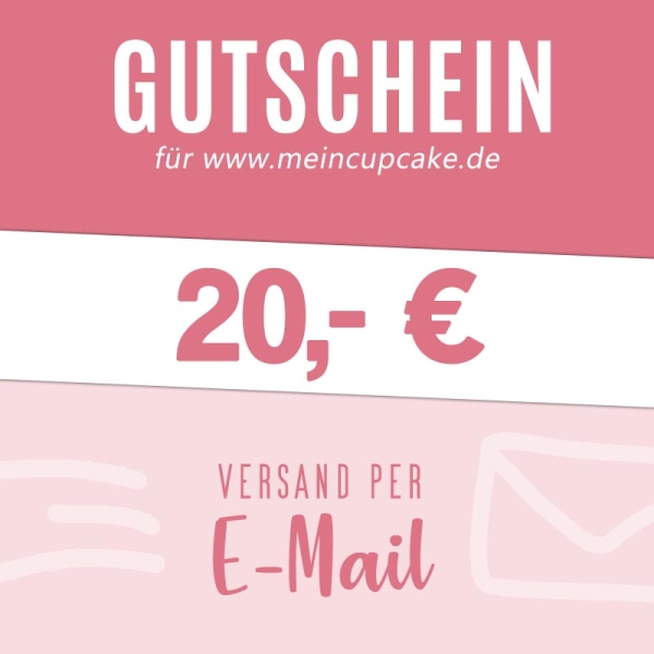 Gutschein "20 Euro" - E-Mail - (nur online einlösbar)