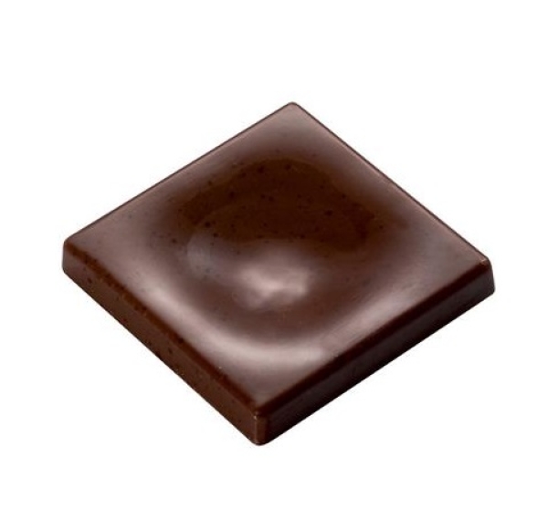 Napolitain Schokoladenform Quadrat 3,1 cm
