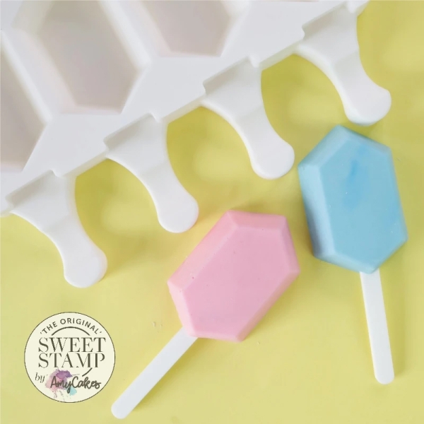Sweet Stamp Popsicle Silikonform Diamant 4,2 x 7 cm
