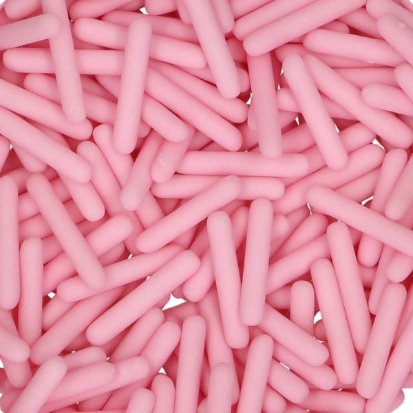 Sprinkles Zuckerstäbchen Pink (matt) 70 g