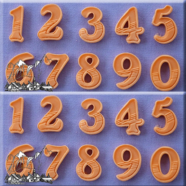 Cupcakes Deko Silikonform für Fondant 'Zahlen Gradient' 1,8 cm |  MEINCUPCAKE Shop