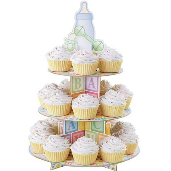 Baby Shower Cupcake-Etagere / Muffinständer