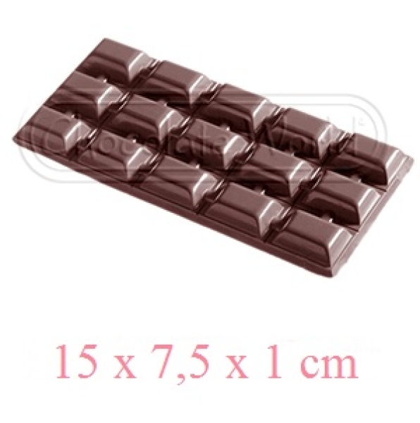 CW Profi Schokoladenform, Schokoladentafel ca. 15 x 7,5