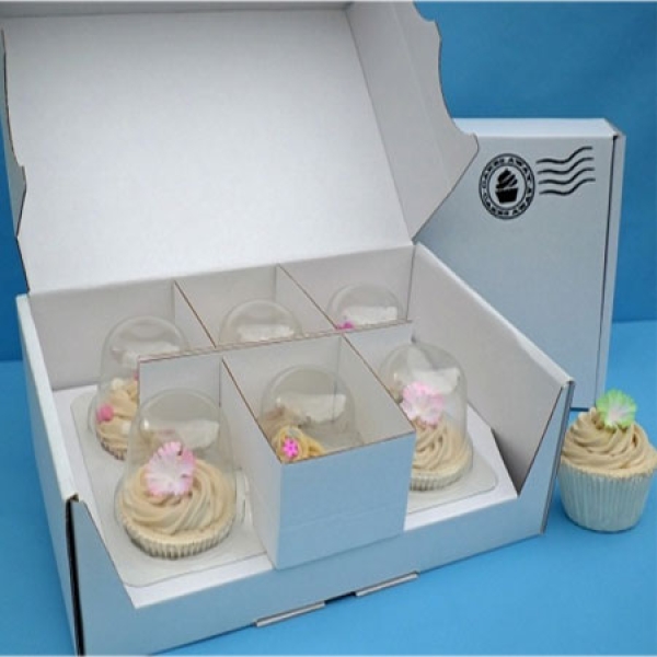 House of Marie Cupcake Transportbox für 6 Cupcakes, versandgeeignet |  MEINCUPCAKE Shop