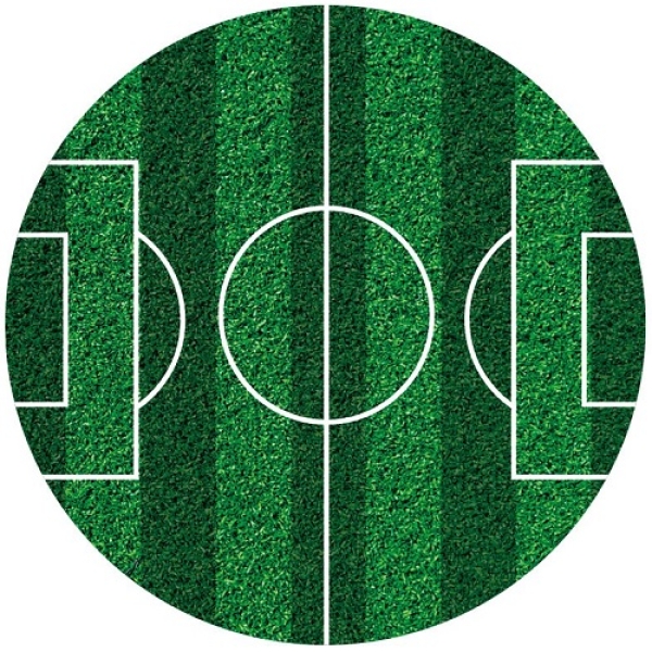 Tortenaufleger 'Fußballfeld' 16 cm