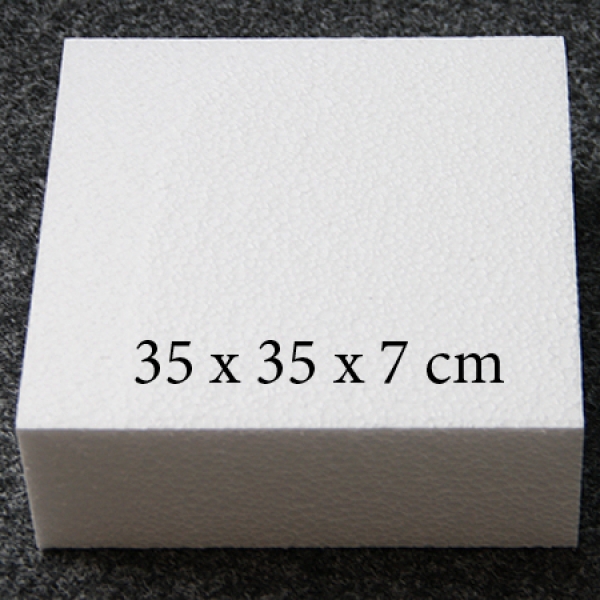 Torten Dummy quadrat, h=7 cm, 35 x 35 cm