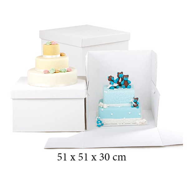 Tortenkarton XXL, 51 X 51 x 30 cm, 5 Stk.