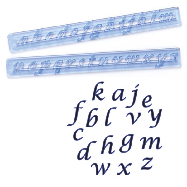 FMM Ausstecher Kleinbuchstaben, SCRIPT,1 - 1,5 cm