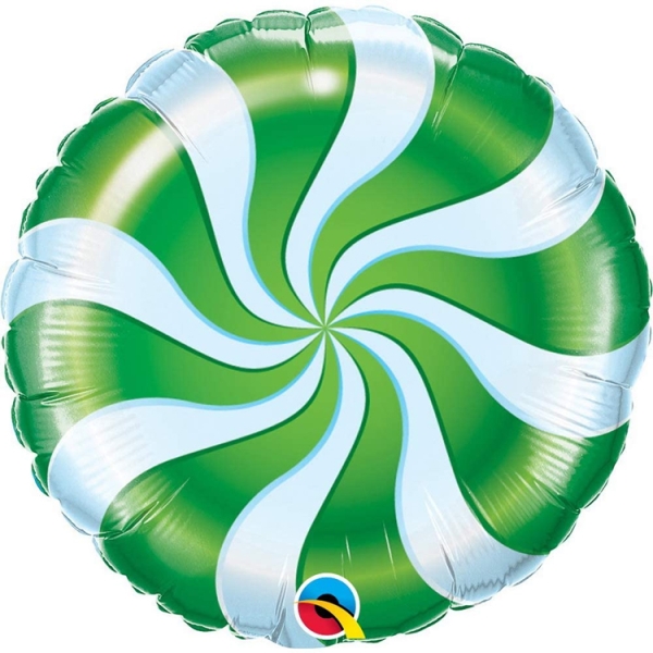 Folienballon Candy Swirl Grün 45 cm