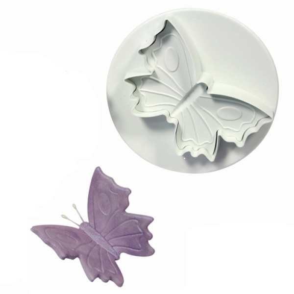 PME Fondant Ausstecher mit Auswerfer, "Schmetterling" L, 6 cm
