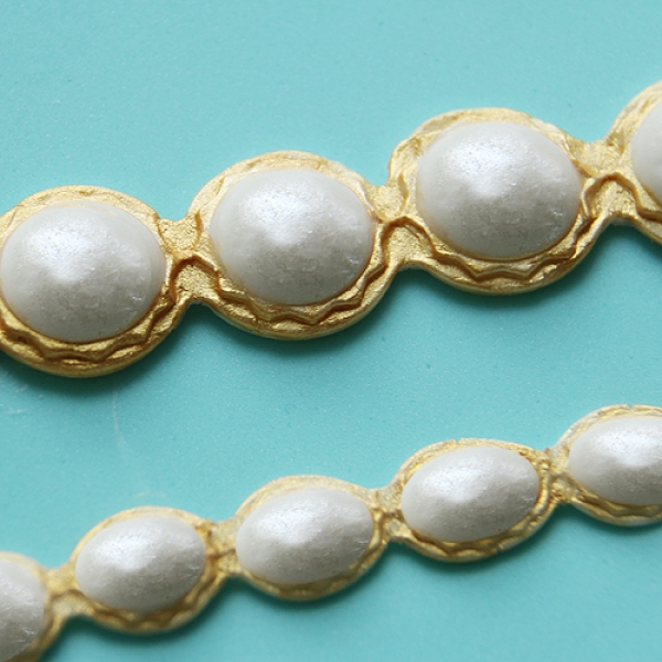 Fondantform "Perlen-Bordüren", 1,2 cm & 2 cm, 20 cm lang