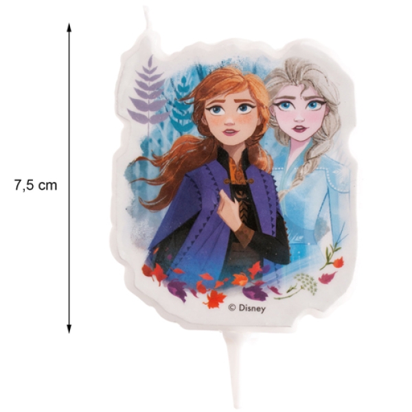 Geburtstagskerze, 'Frozen-Eiskönigin', 2D, 7,5 cm