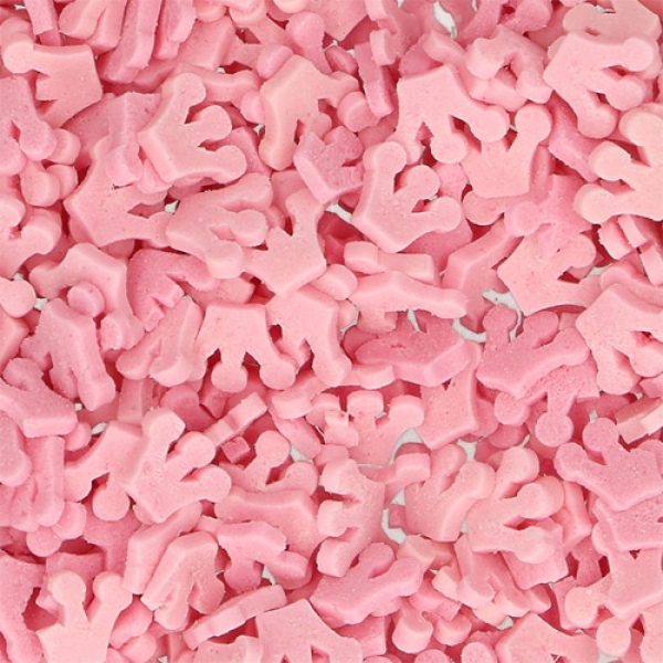 Zuckerdekore Pink Kronen, 45 g, FunCakes