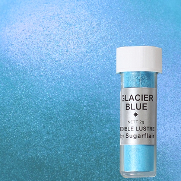 Sugarflair Lebensmittelfarbe Glanz Pulver Glacier Blau 2 g