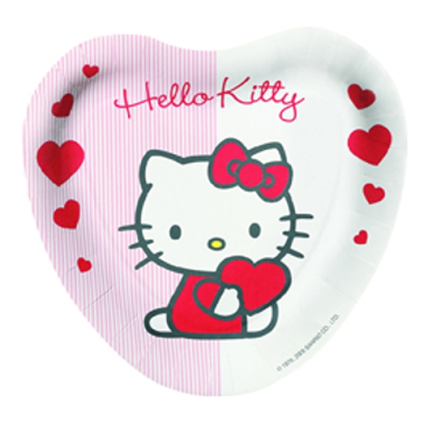 Party Teller "Hello Kitty" 18 cm 8 Stk.