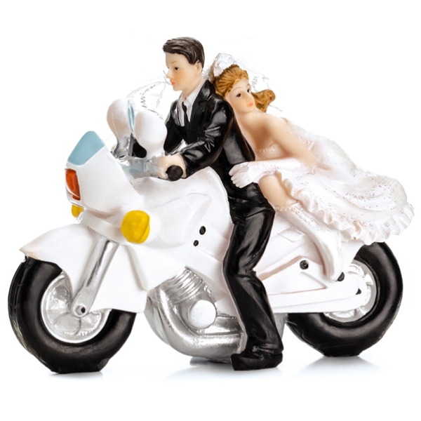 Hochzeitsfigur "Motorrad"