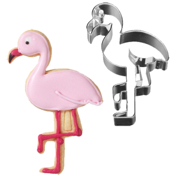 Plätzchen Ausstecher "Flamingo stehend", 9 cm