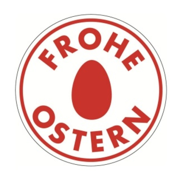 Keks-Stempel 6,5 cm "Osterei - Frohe Ostern'', Silikon 