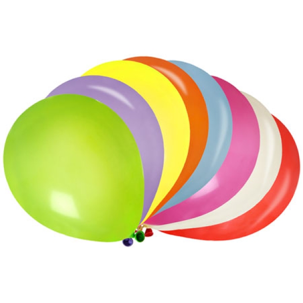 Bunte Luftballons, 8 Stück, 23 cm | MEINCUPCAKE Shop