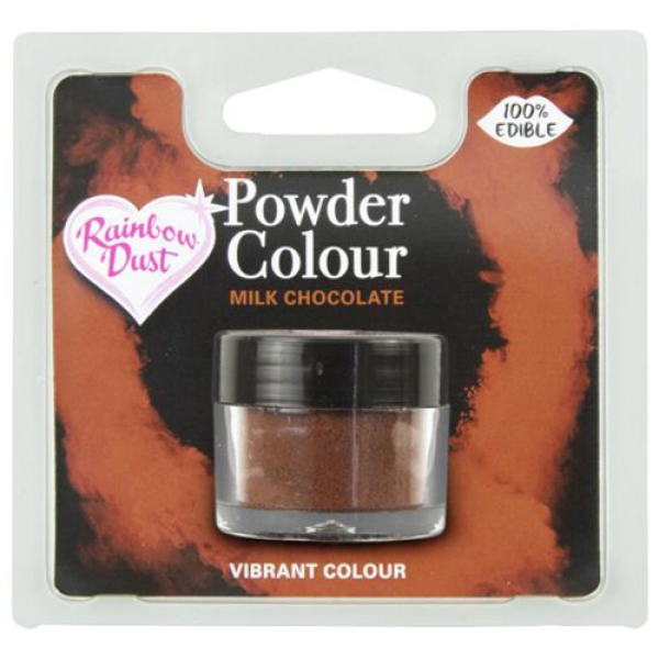 Lebensmittelfarbe Pulver "Milk Chocolate", braun, 2 g
