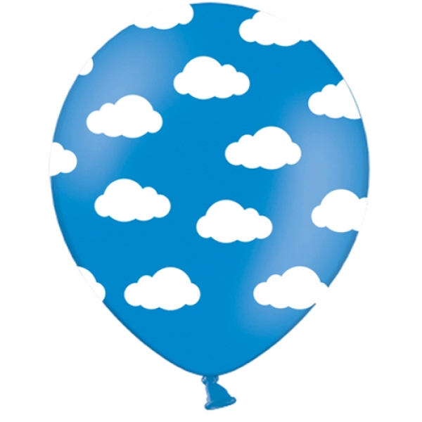 Luftballons "Wolken", 6 Stück, 30 cm
