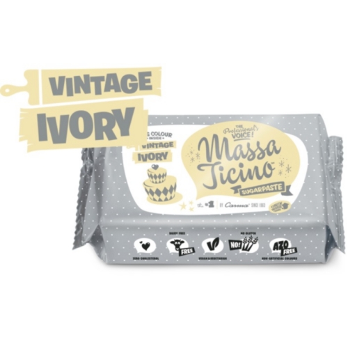 Massa Ticino Fondant Vintage Ivory, 250 g
