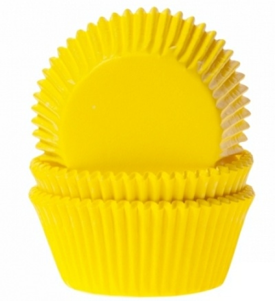 Muffinförmchen, gelb, 50 Stk, 5,0 cm