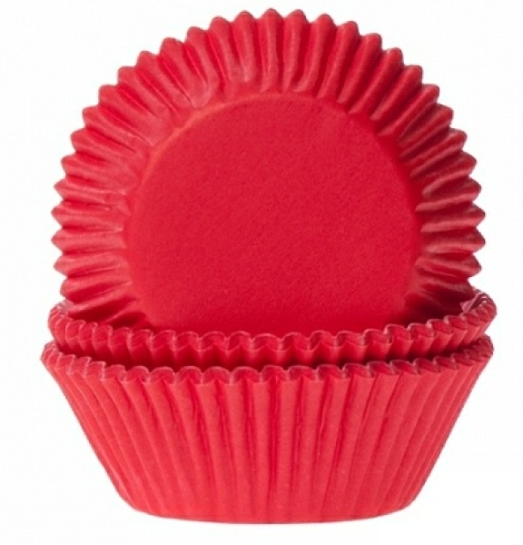 Muffinförmchen, Red Velvet, rot, 50 Stck, 5,0 cm