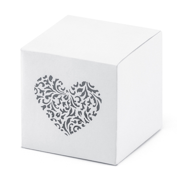 Mini-Geschenkboxen Herz 5 x 5 x 5 cm, 10 Stk