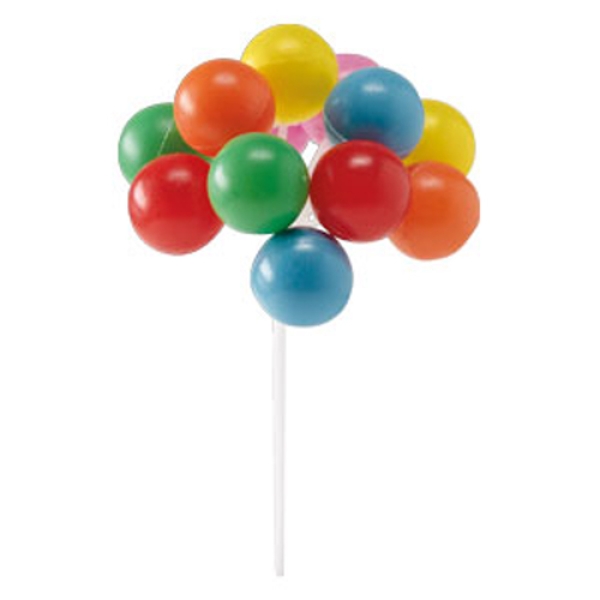 Tortendekoration "Luftballons" aus Kunststoff, 17 cm