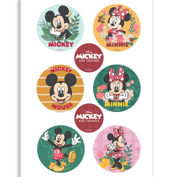 Essbare Muffinaufleger aus Zucker 'Minnie und Mickey Mouse'