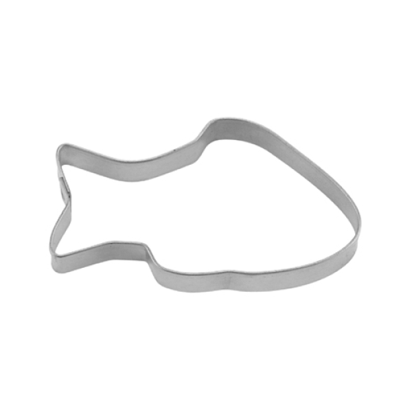 Plätzchen Ausstecher "Fisch", 5 cm, Weißblech