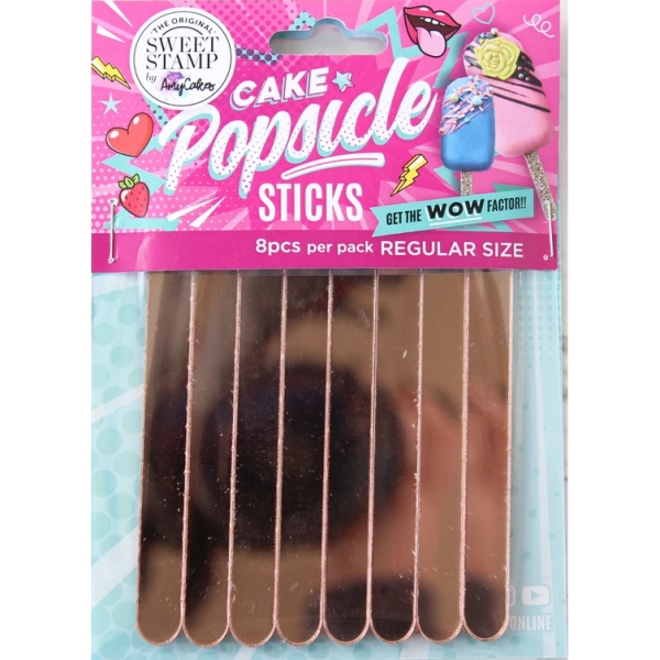 Sweet Stamp Popsicle Eisstiele aus Acryl Rosegold