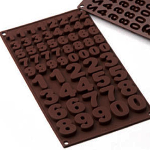 Silikomart Silikonform für Schokolade "Zahlen''