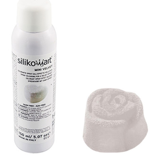 Silikomart Velvet-Spray Weiß, 150 ml | MEINCUPCAKE Shop