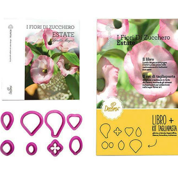 Decora Blumen-Ausstecher Set mit Buch (Englisch) - Sommerblumen |  MEINCUPCAKE Shop