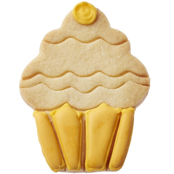 Plätzchen Ausstecher "Cupcake-Törtchen" 9 cm, edelstahl