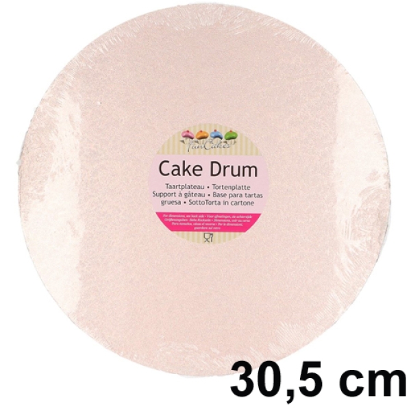 Cake Board, Rose-Gold, Rund, 30,5 cm, ~1,2 cm dick