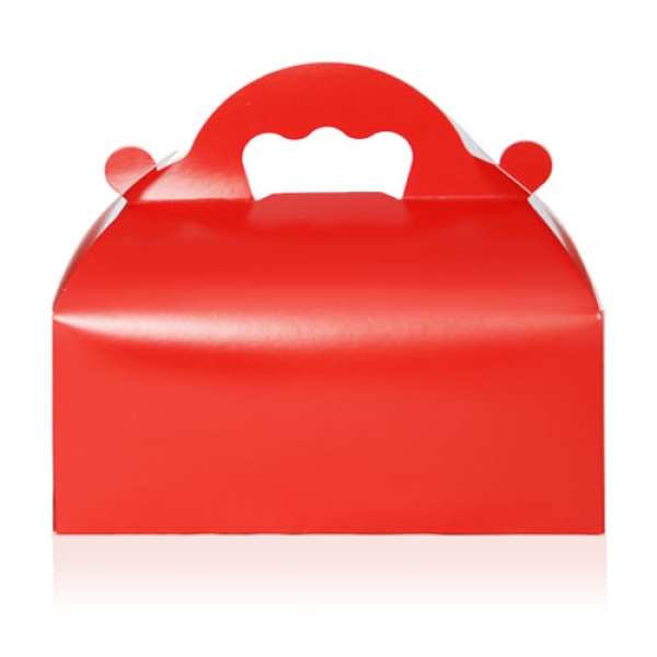 Kuchenbox mit Tragegriff (10 x 18 cm), rot