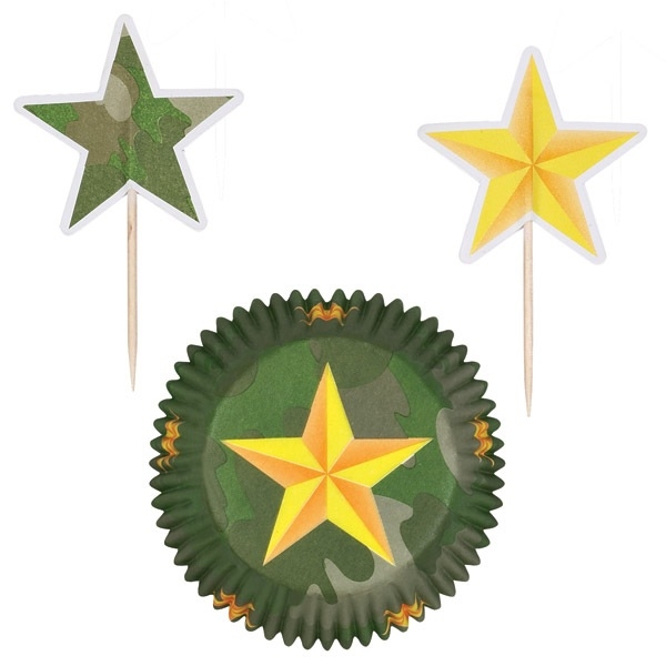 Wilton Cupcakes Set 'All-Stars', gelb & grün