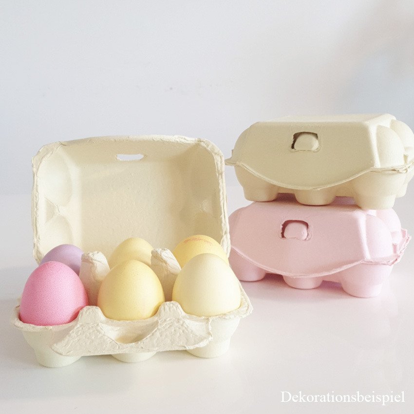 Eierkarton für 6 Mini-Cupcakes, Hellgelb | MEINCUPCAKE Shop