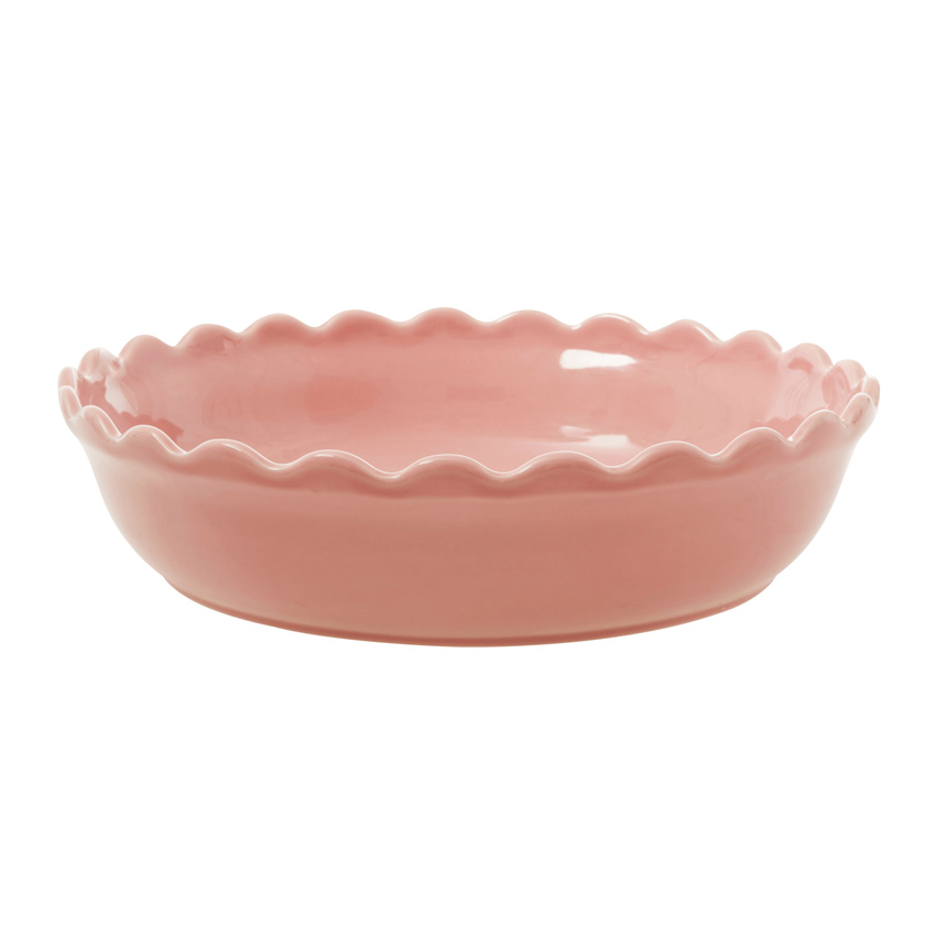 RICE Keramik Backform, gewellt, 33 cm rosa | MEINCUPCAKE Shop