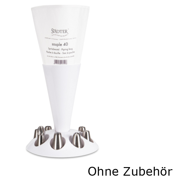 Spritzbeutel-Ständer mit Tüllengarage 23 cm | MEINCUPCAKE Shop