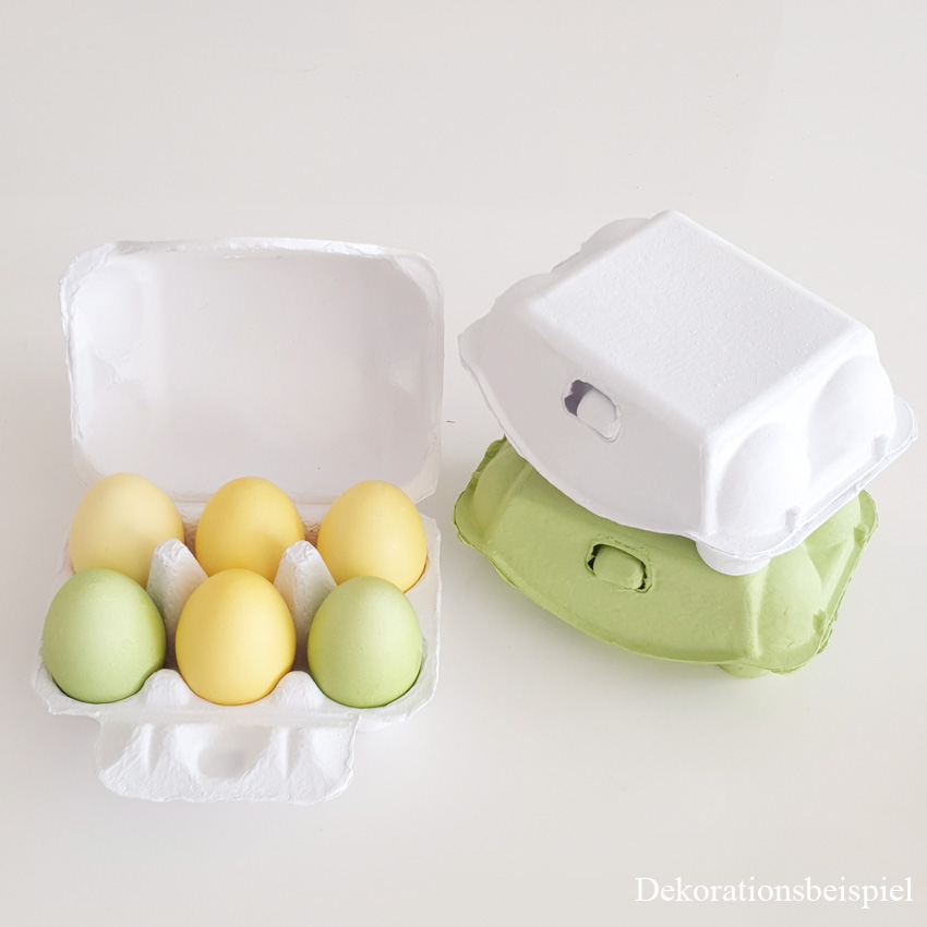Eierkarton für 6 Mini-Cupcakes, Weiß , 15 x 11 x 7 cm | MEINCUPCAKE Shop