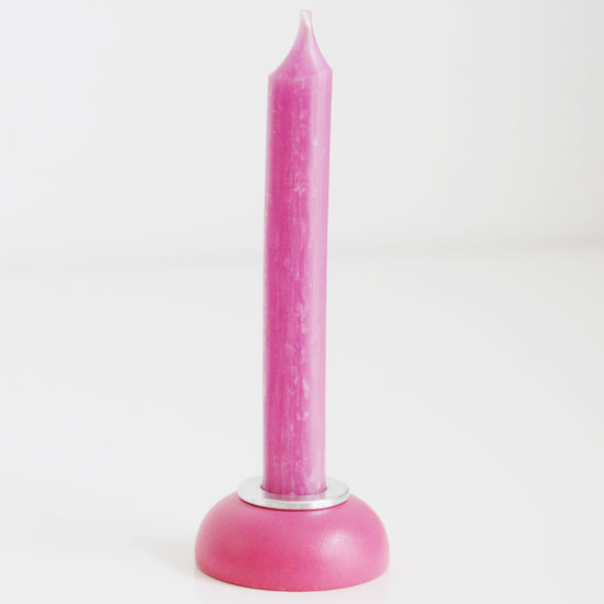 Baumkerze Pink, 10 cm | MEINCUPCAKE Shop